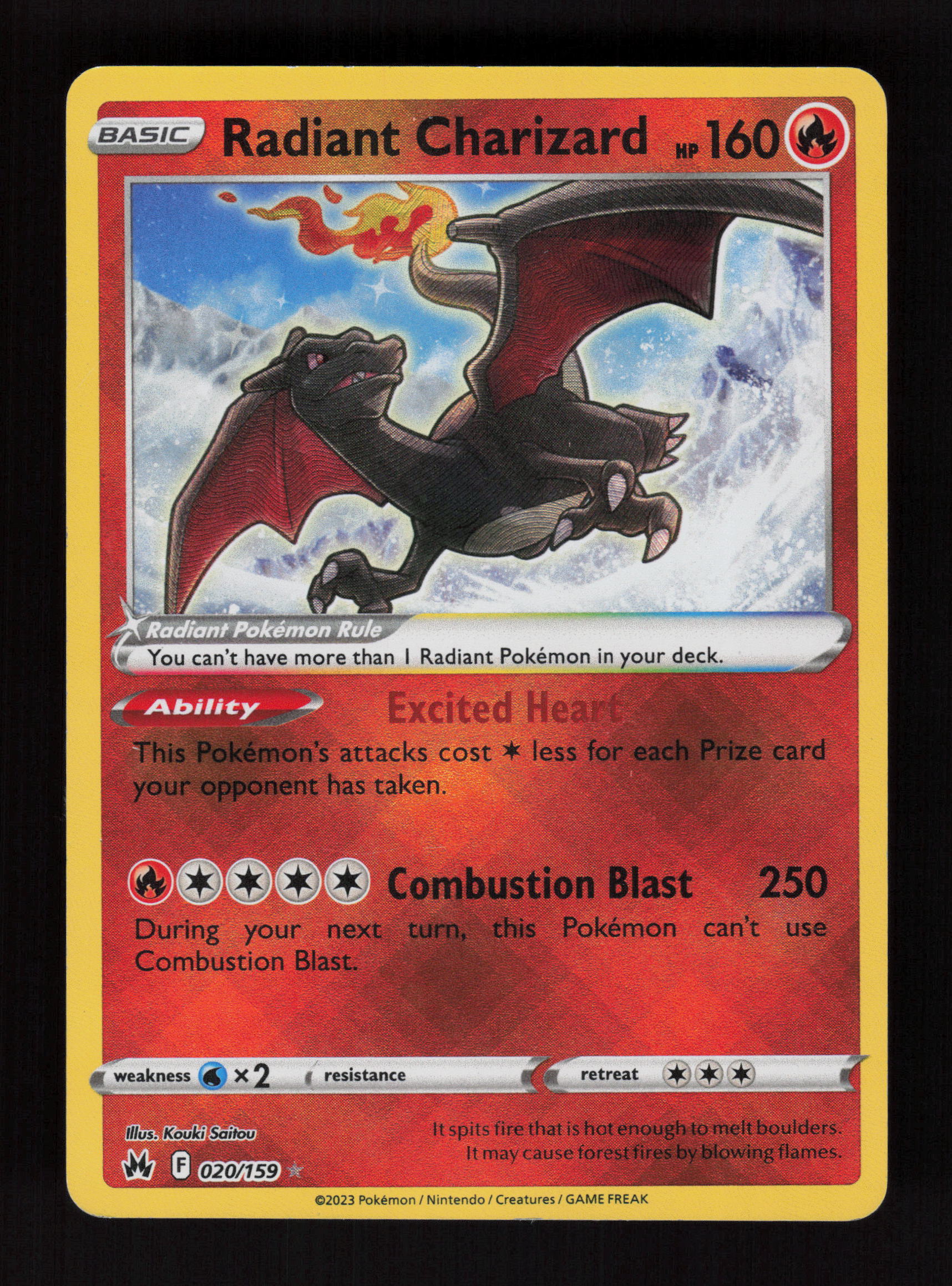 Radiant Charizard 020/159 - Radiant Rare - Crown Zenith