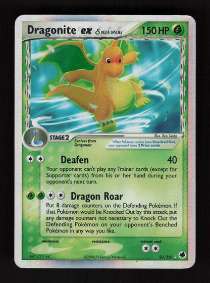 Dragonite ex (Delta Species) 91/101 - Ultra Rare - Dragon Frontiers
