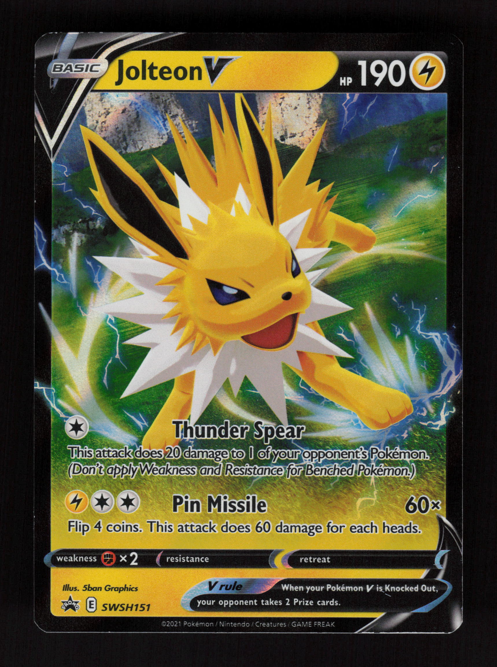 Jolteon V SWSH151 - Promo - SWSH: Sword & Shield Promo Cards