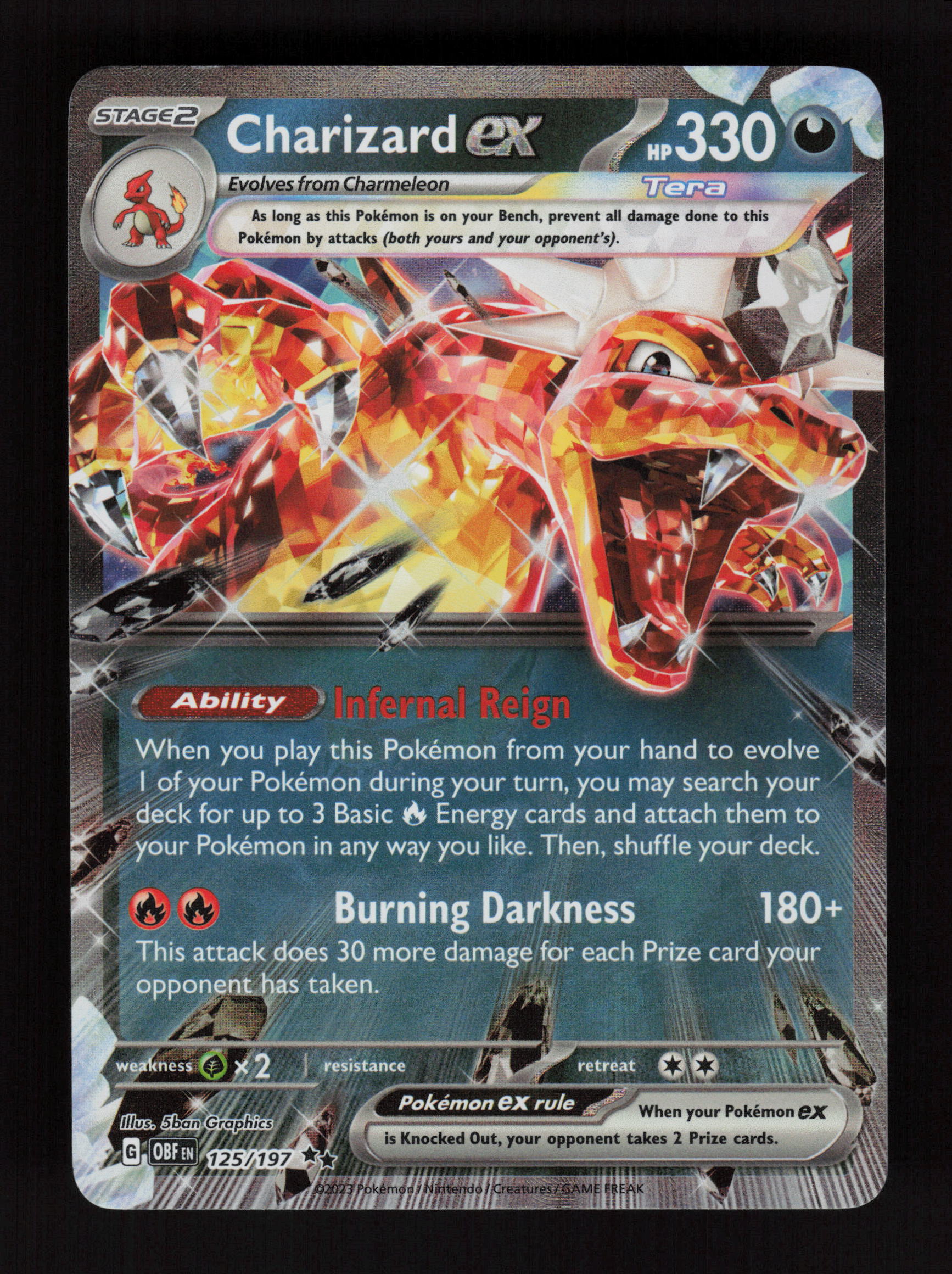 Charizard ex - 125/197 - Double Rare - SV03: Obsidian Flames