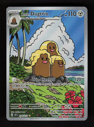 Alolan Dugtrio - 208/191 - Illustration Rare - SV08: Surging Sparks