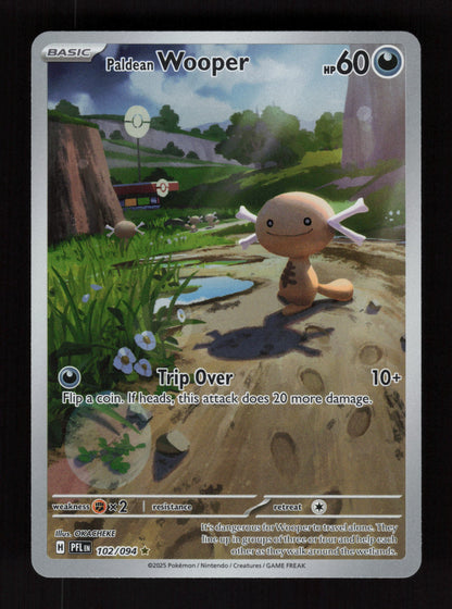 Paldean Wooper 102/094 - Illustration Rare - Phantasmal Flames 