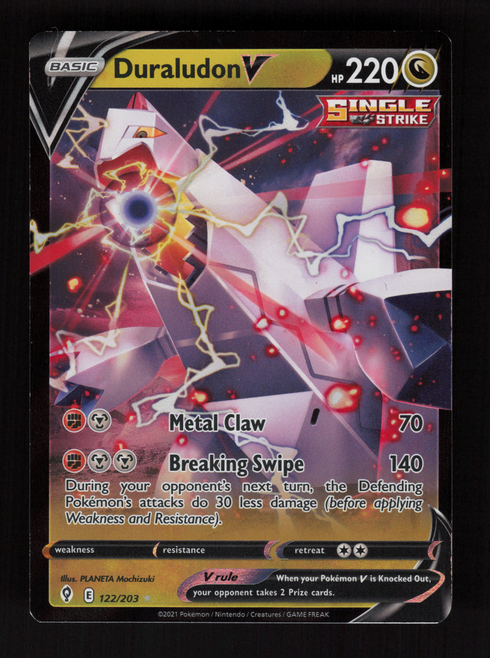 Duraludon V 122/203 - Ultra Rare - SWSH07: Evolving Skies