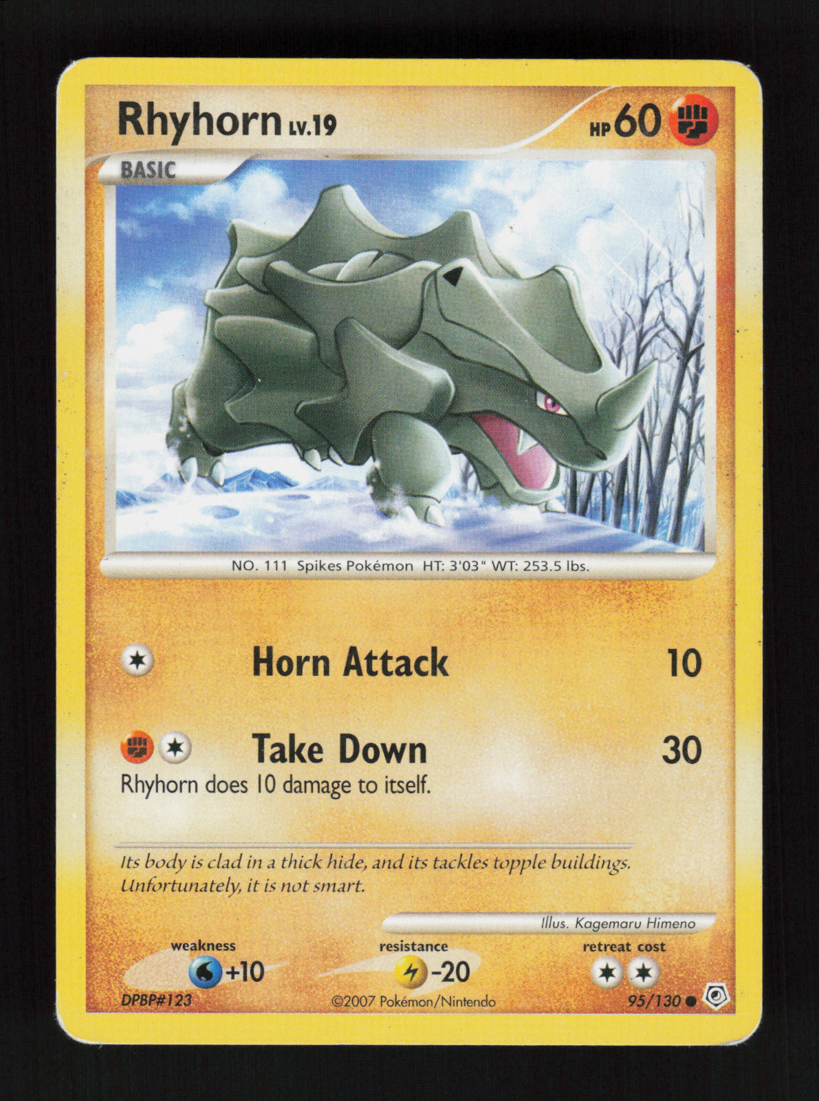 Rhyhorn 95/130 - Common - Diamond and Pearl