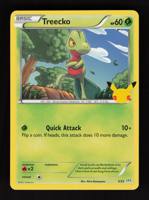 Treecko 3/25 003/025 - McDonald's 25th Anniversary Promos