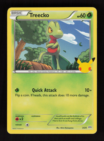 Treecko 3/25 003/025 - McDonald's 25th Anniversary Promos