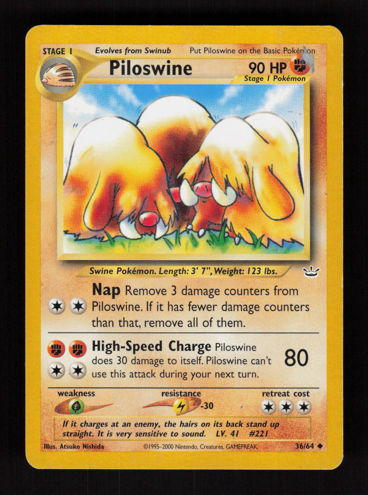 Piloswine 36/64 - Uncommon - Neo Revelation
