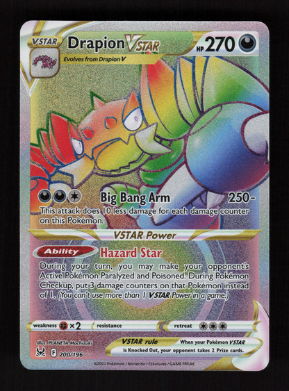 Drapion VSTAR 200/196 - Secret Rare - SWSH11: Lost Origin