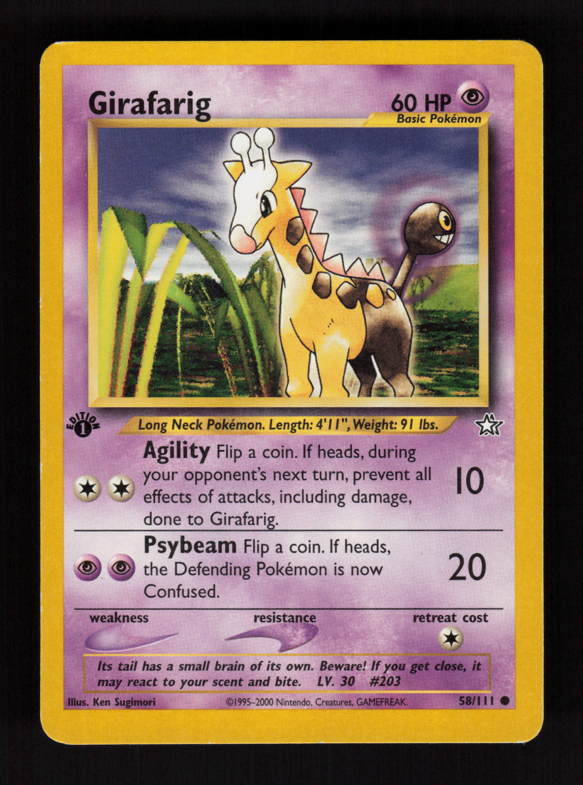Girafarig 058/111 - Common - Neo Genesis