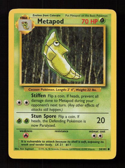 Metapod 054/102 - Common - Base Set