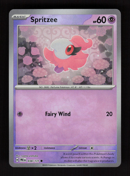 Spritzee (Master Ball Pattern) 038/131 - Common - Prismatic Evolutions