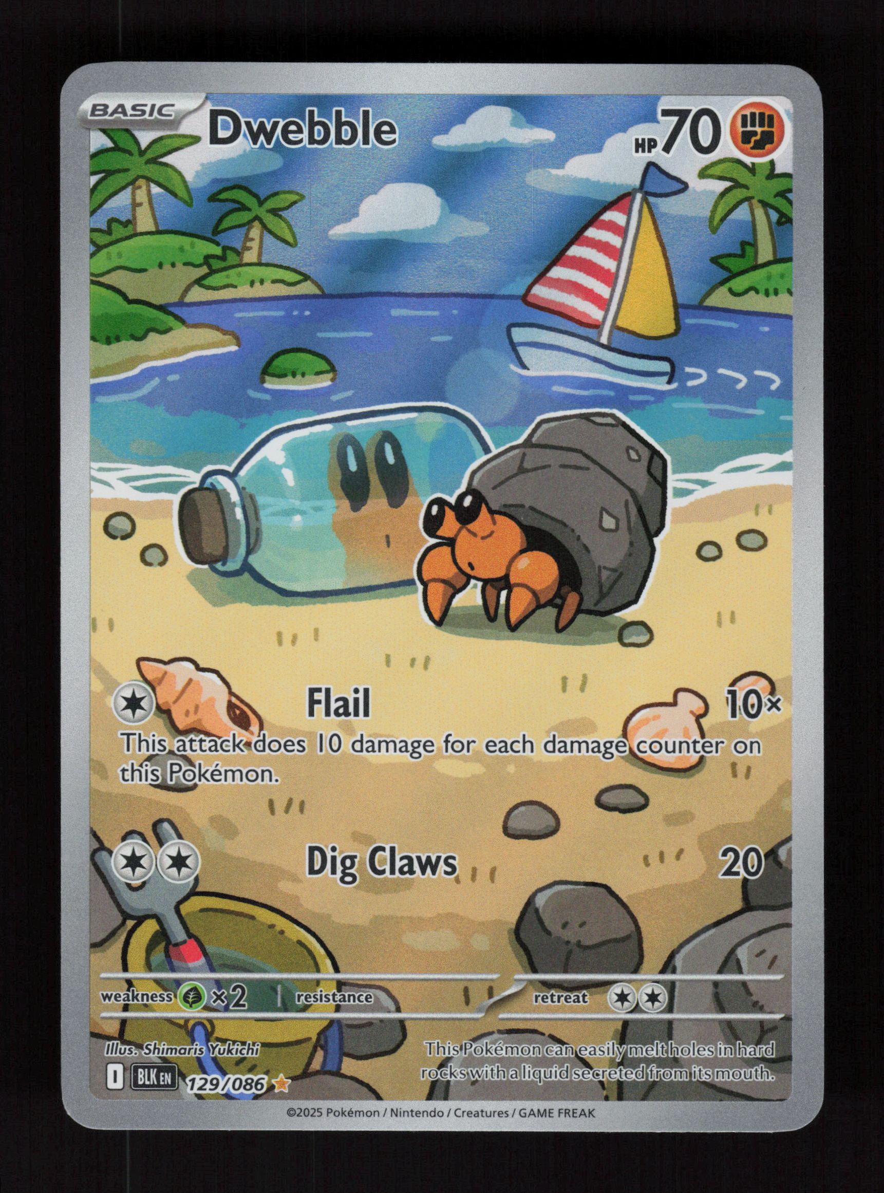 Dwebble 129/086 - Illustration Rare - Black Bolt 