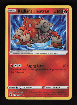 Radiant Heatran 027/189 - Radiant Rare - SWSH10: Astral Radiance