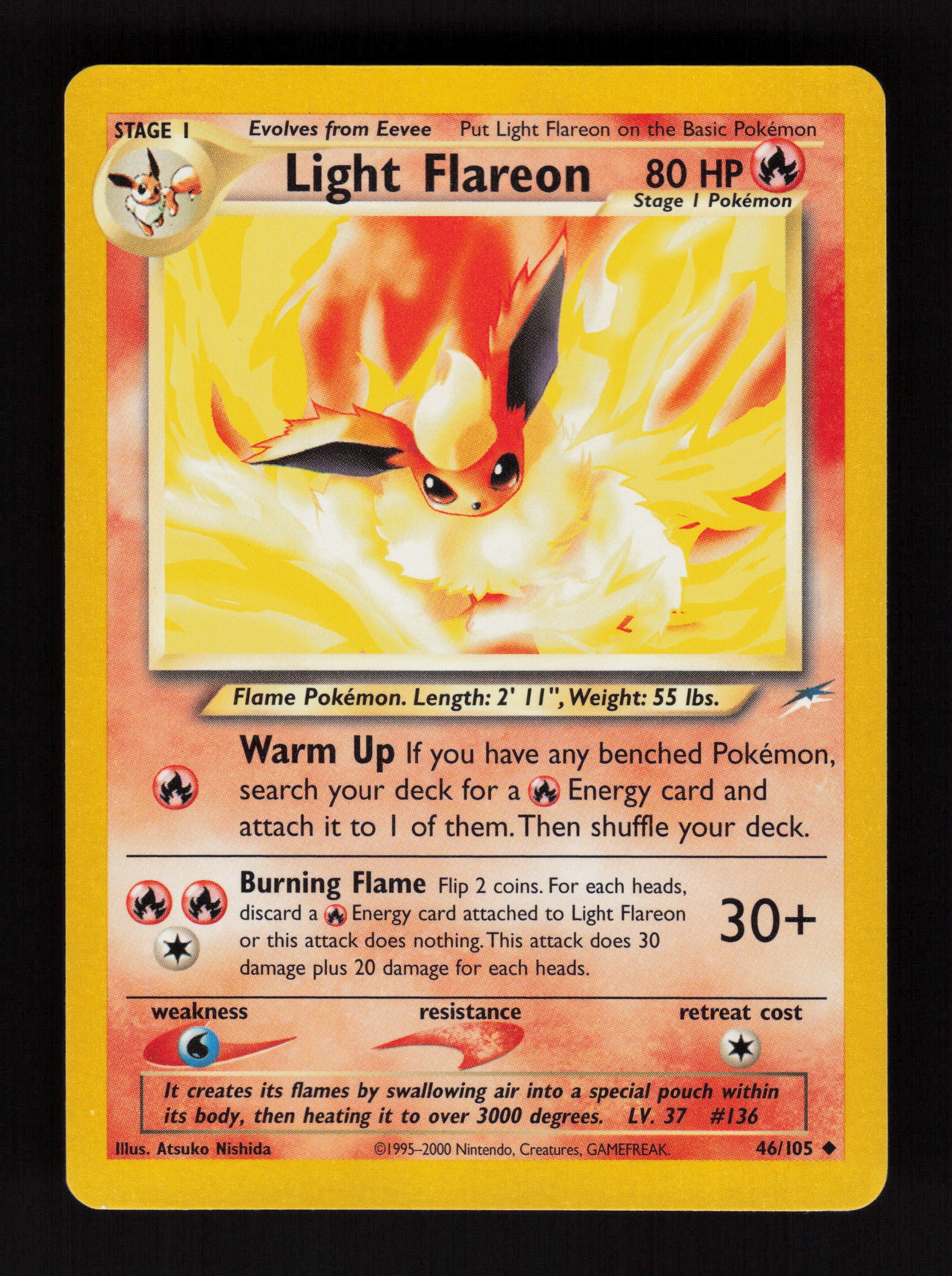 Light Flareon 046/105 - Uncommon - Neo Destiny 
