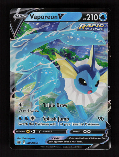 Vaporeon V SWSH150 - Promo - SWSH: Sword & Shield Promo Cards
