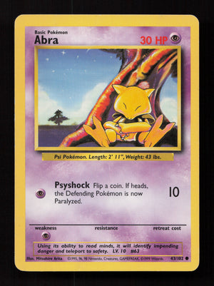 Abra 065/130 - Common - Base Set 