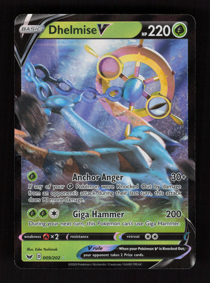 Dhelmise V 009/202 - Ultra Rare - SWSH01: Sword & Shield Base Set