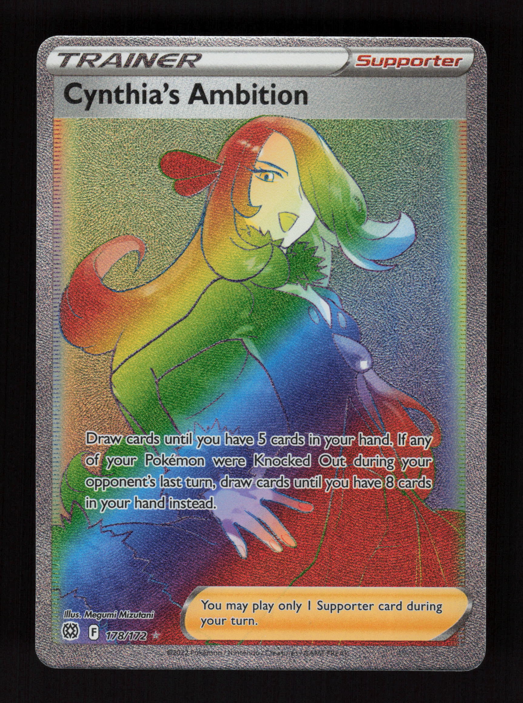 Cynthia's Ambition (Secret) 178/172 - Secret Rare - SWSH09: Brilliant Stars