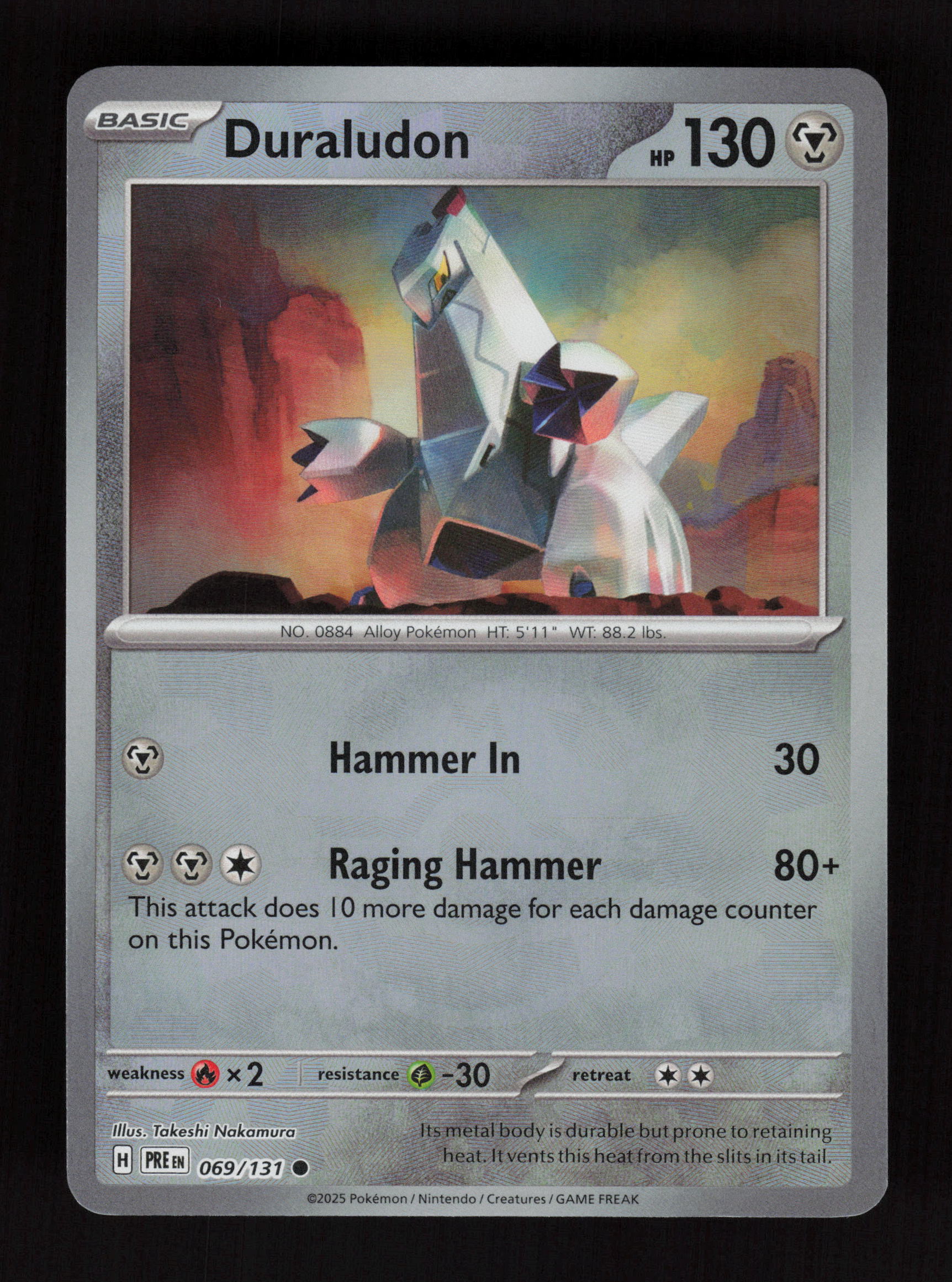 Duraludon (Master Ball Pattern) 069/131 - Common - Prismatic Evolutions 