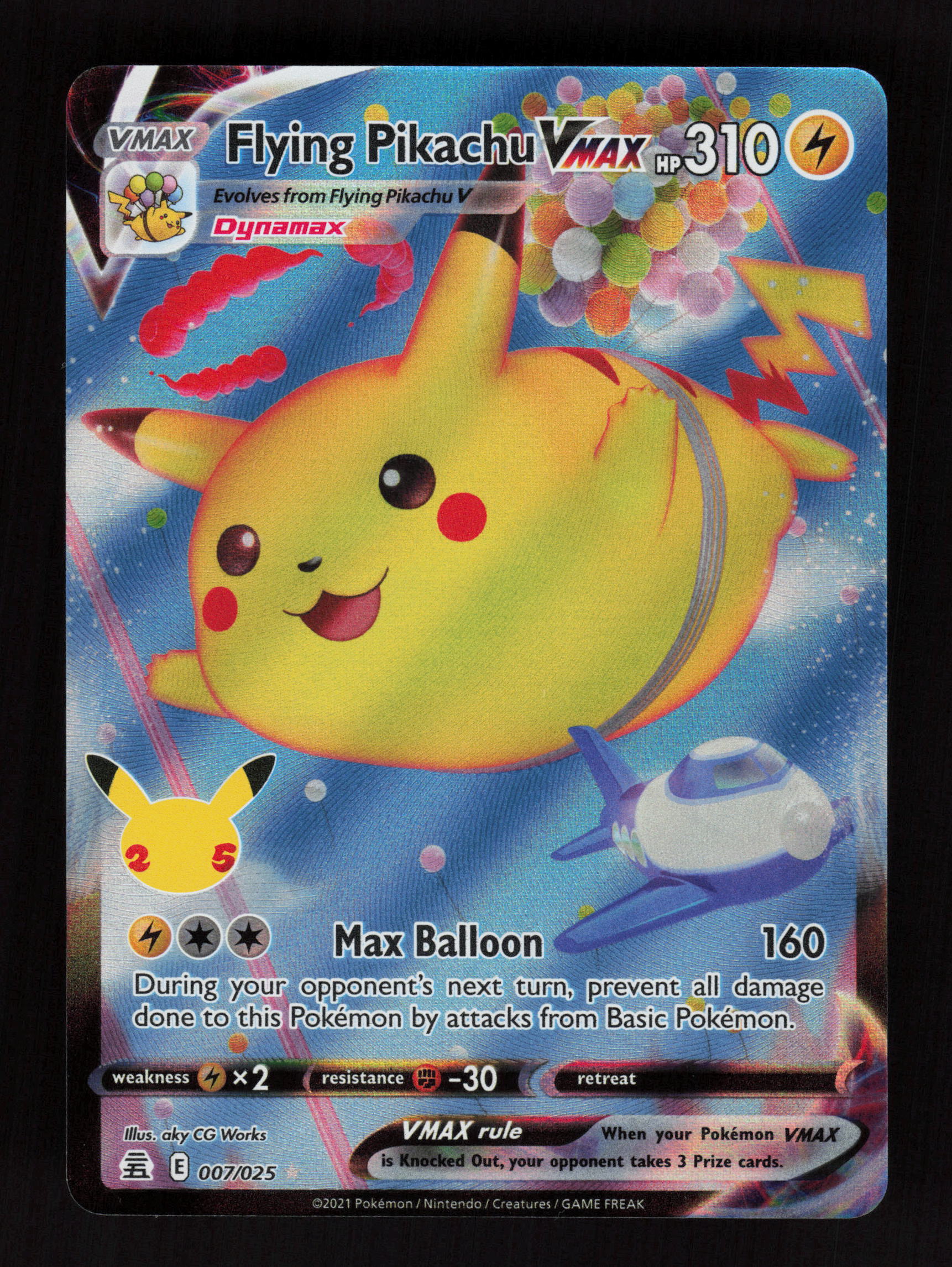 Flying Pikachu VMAX 007/025 - Ultra Rare - Celebrations