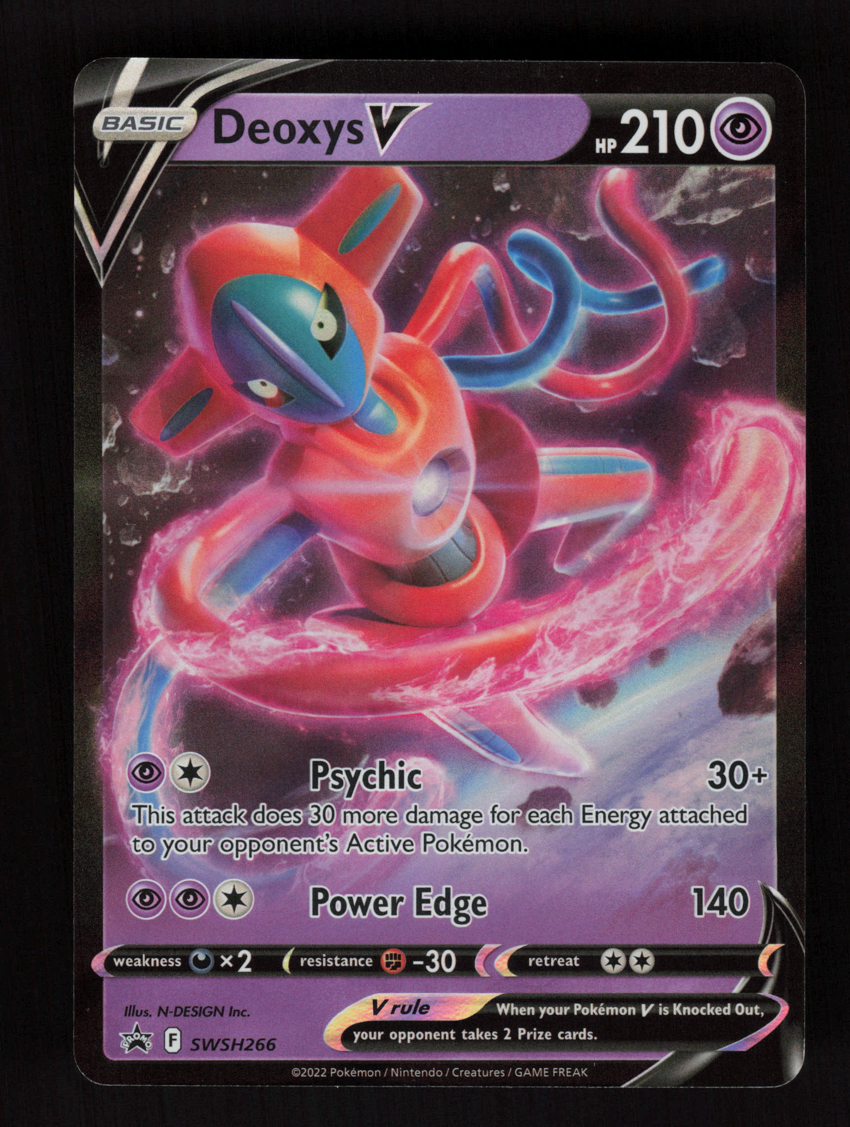 Deoxys V SWSH266 - Promo - SWSH: Sword & Shield Promo Cards