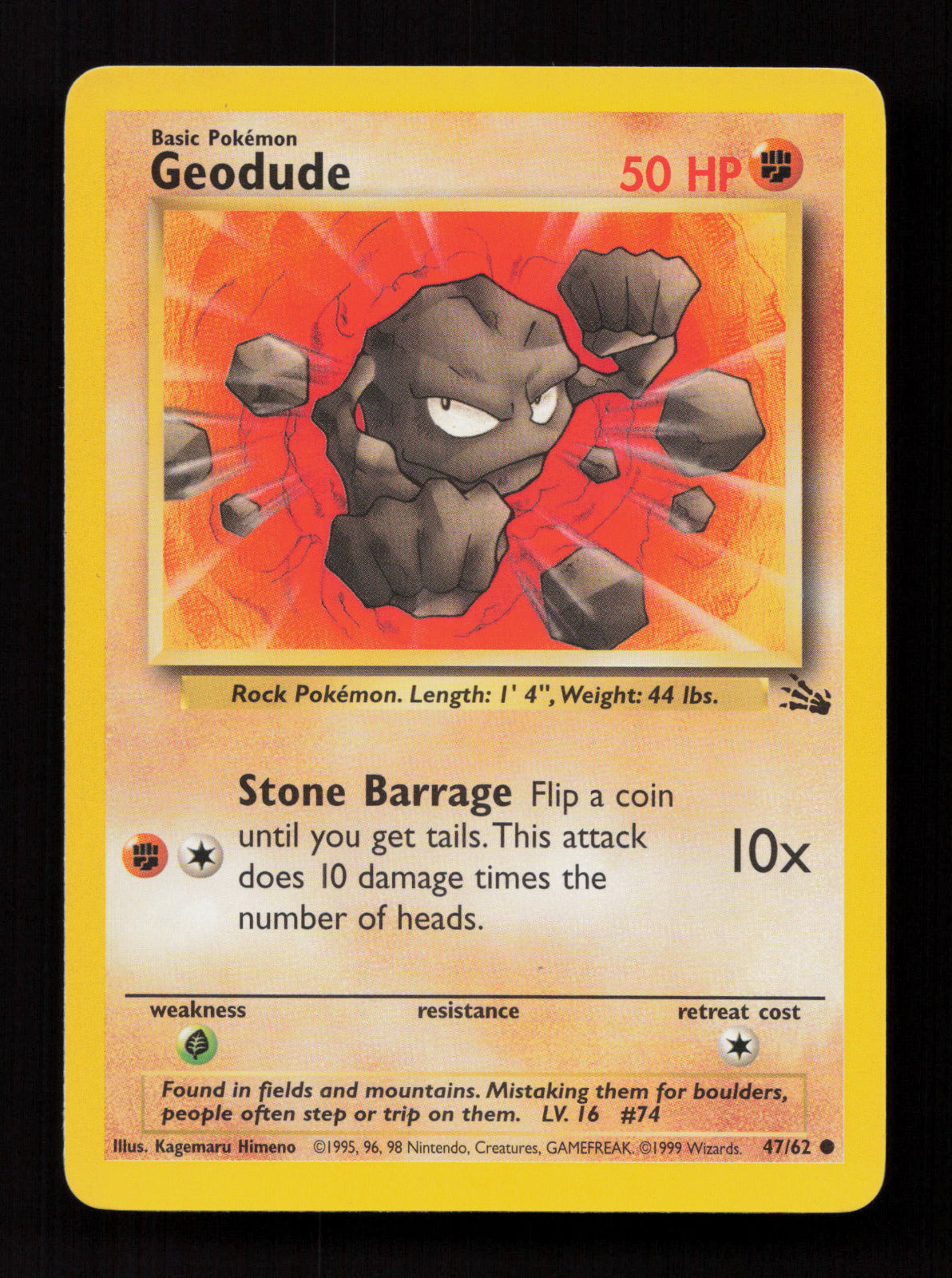 Geodude 47/62 - Common - Fossil