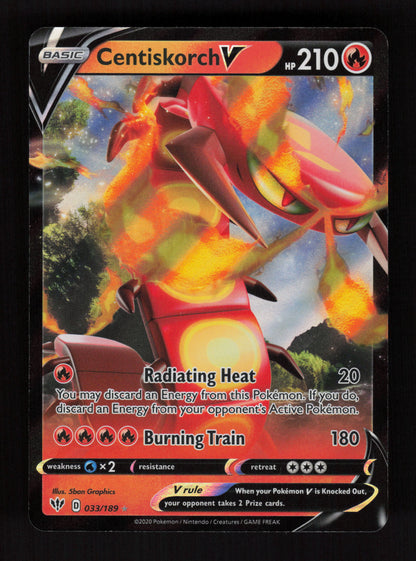 Centiskorch V 033/189 - Ultra Rare - SWSH03: Darkness Ablaze