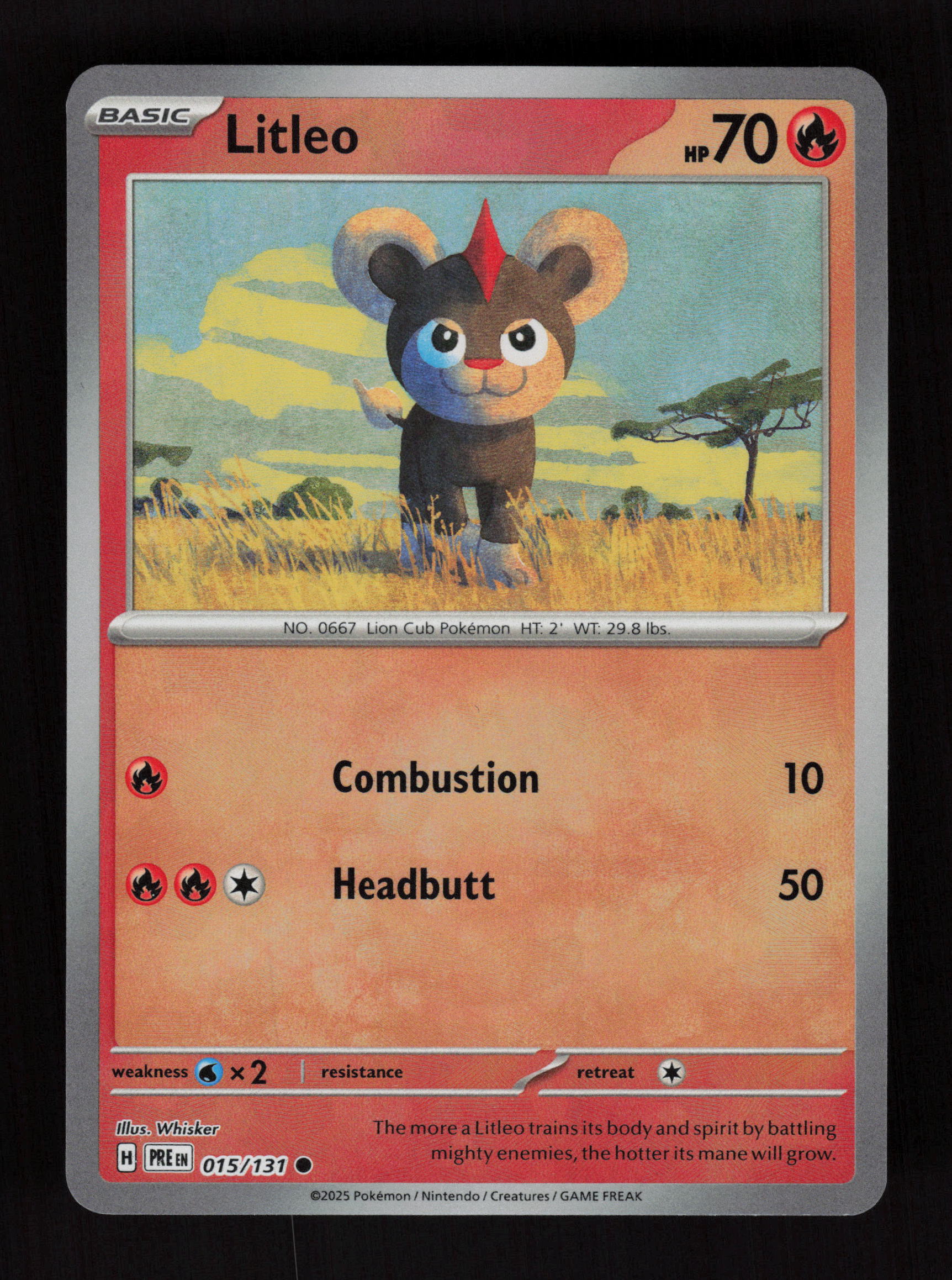 Litleo (Master Ball Pattern) 015/131 - Common - Prismatic Evolutions