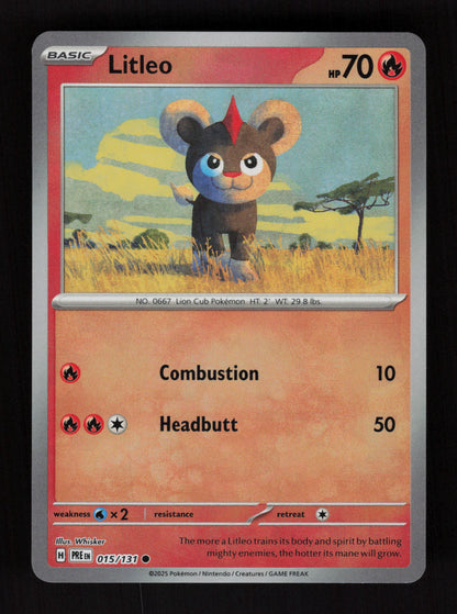 Litleo (Master Ball Pattern) 015/131 - Common - Prismatic Evolutions