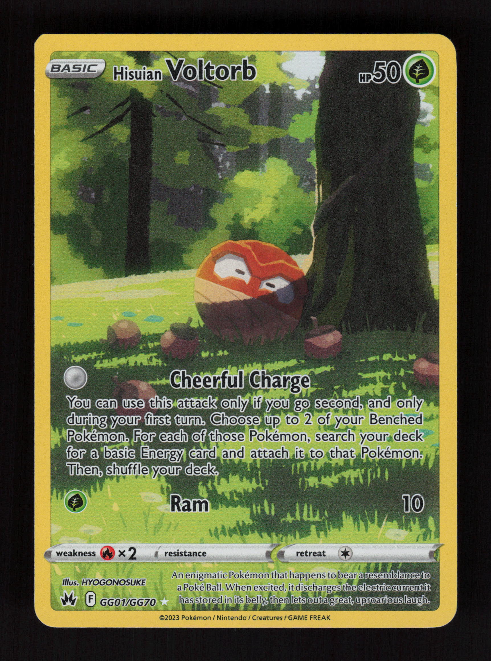 Hisuian Voltorb GG01/GG70 - Ultra Rare - Crown Zenith: Galarian Gallery 