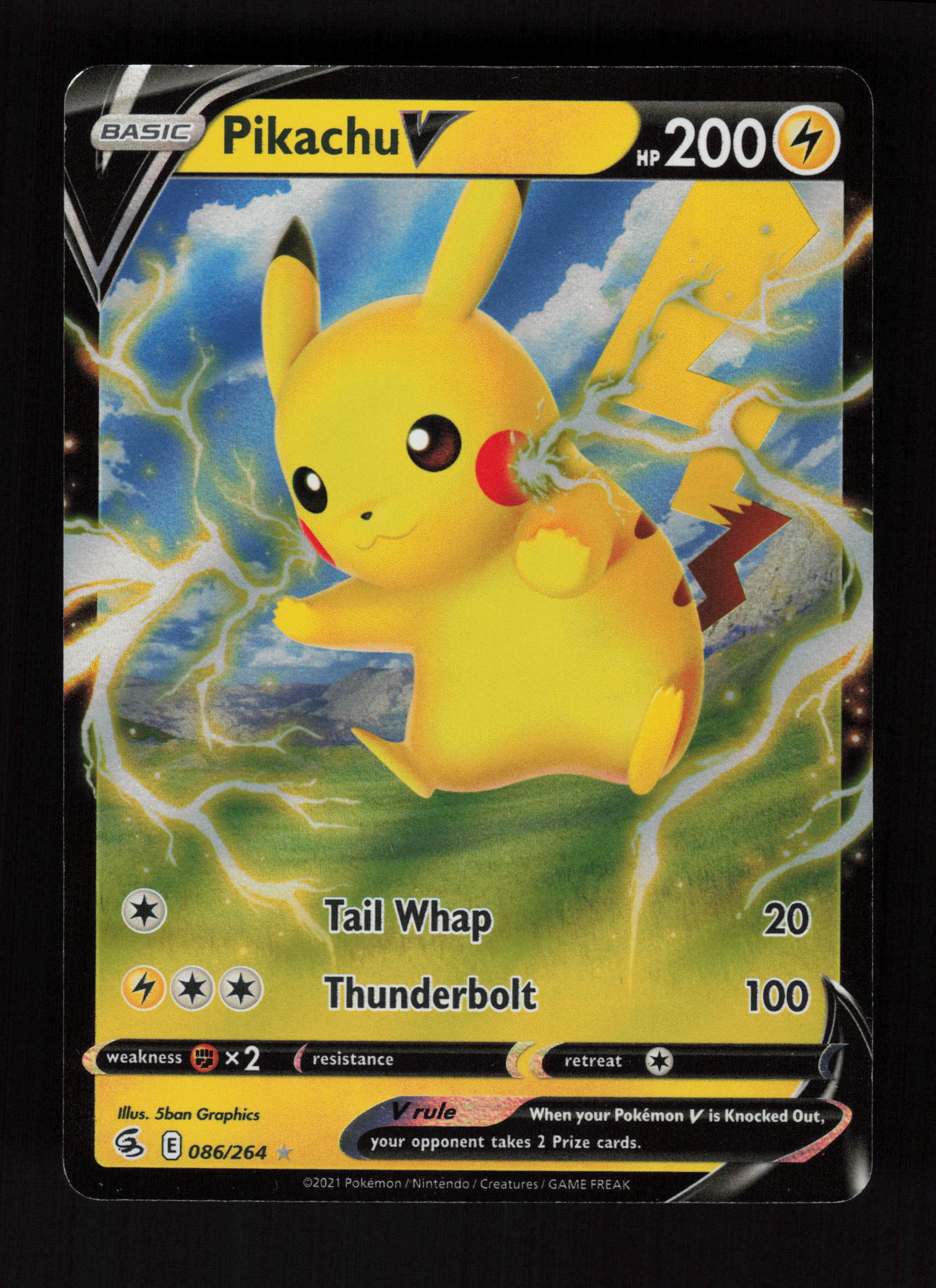 Pikachu V 086/264 - Ultra Rare - SWSH08: Fusion Strike