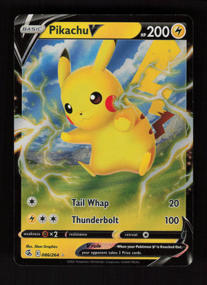 Pikachu V 086/264 - Ultra Rare - SWSH08: Fusion Strike