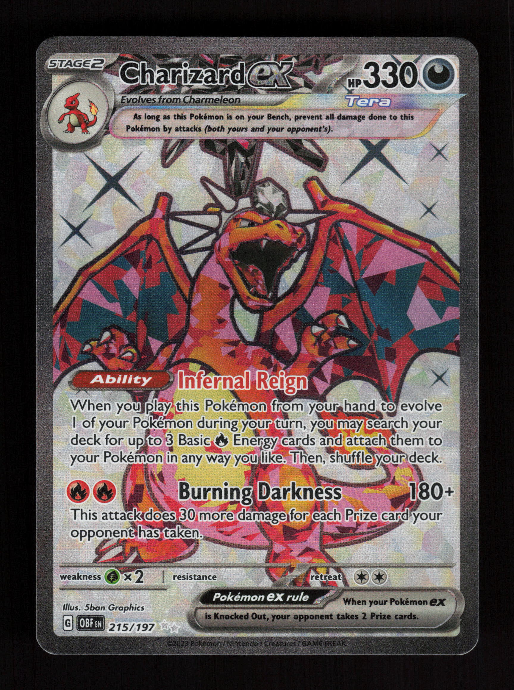 Charizard ex 215/197 - Ultra Rare - SV03: Obsidian Flames 
