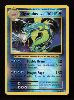Gyarados 34/108 - Holo Rare - XY - Evolutions