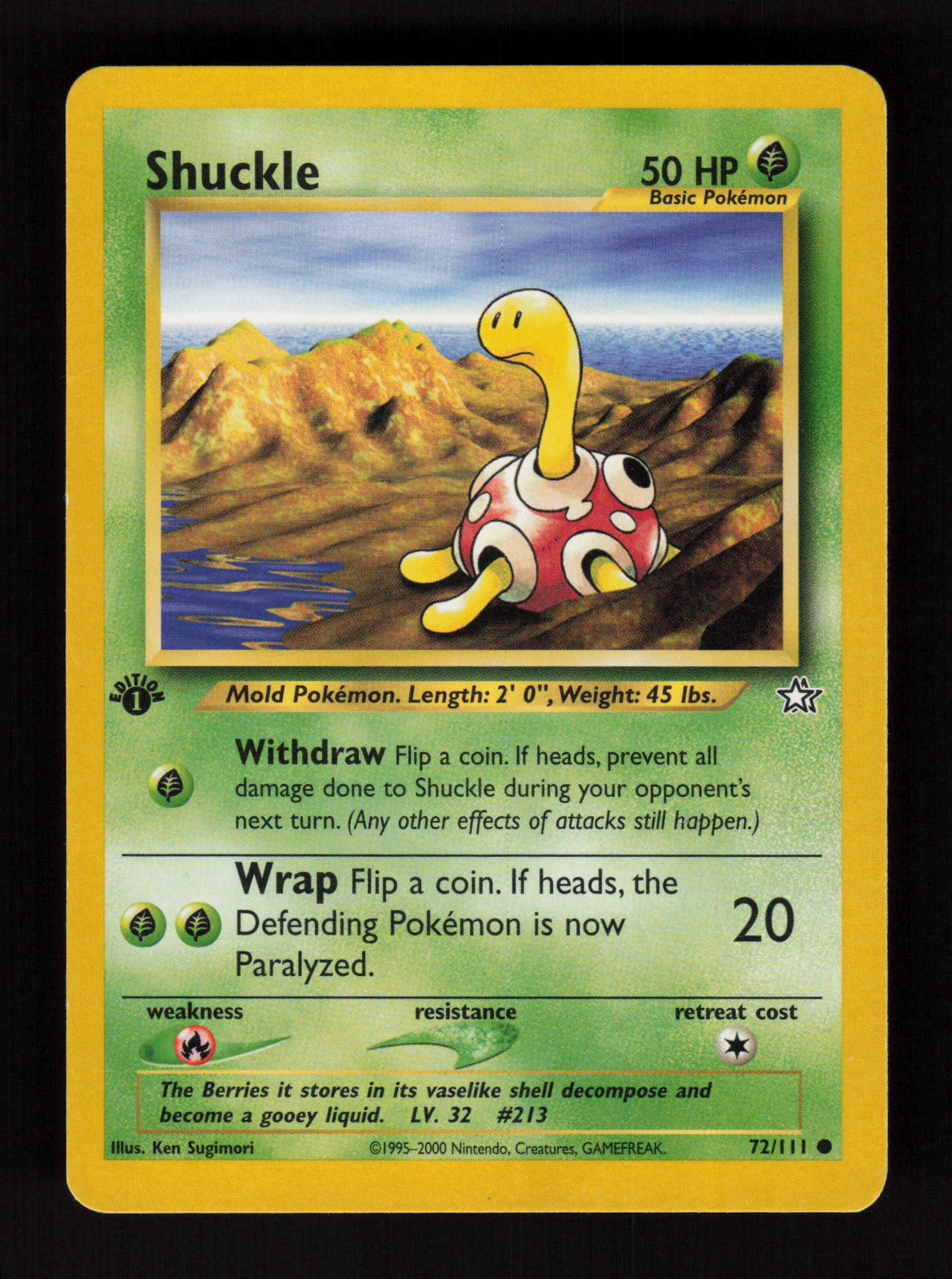Shuckle 072/111 - Common - Neo Genesis