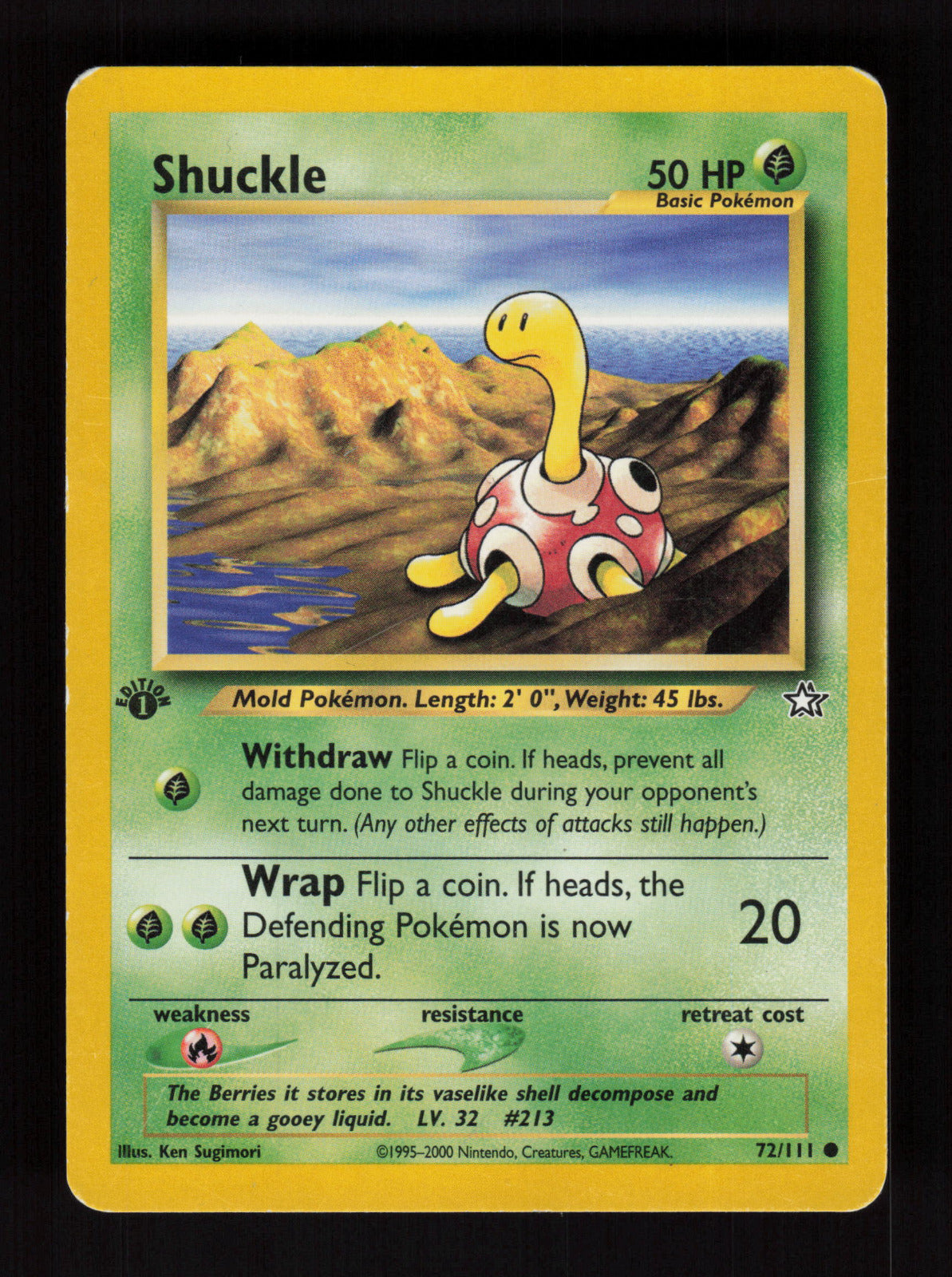 Shuckle 072/111 - Common - Neo Genesis