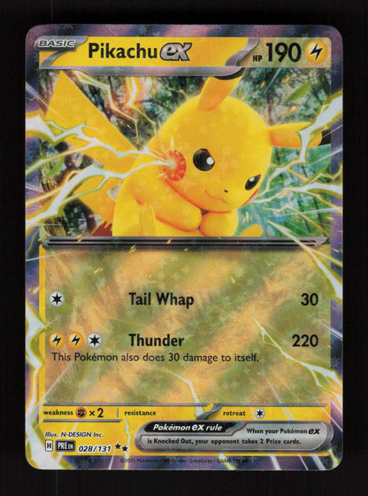 Pikachu ex 028/131 - Double Rare - Prismatic Evolutions
