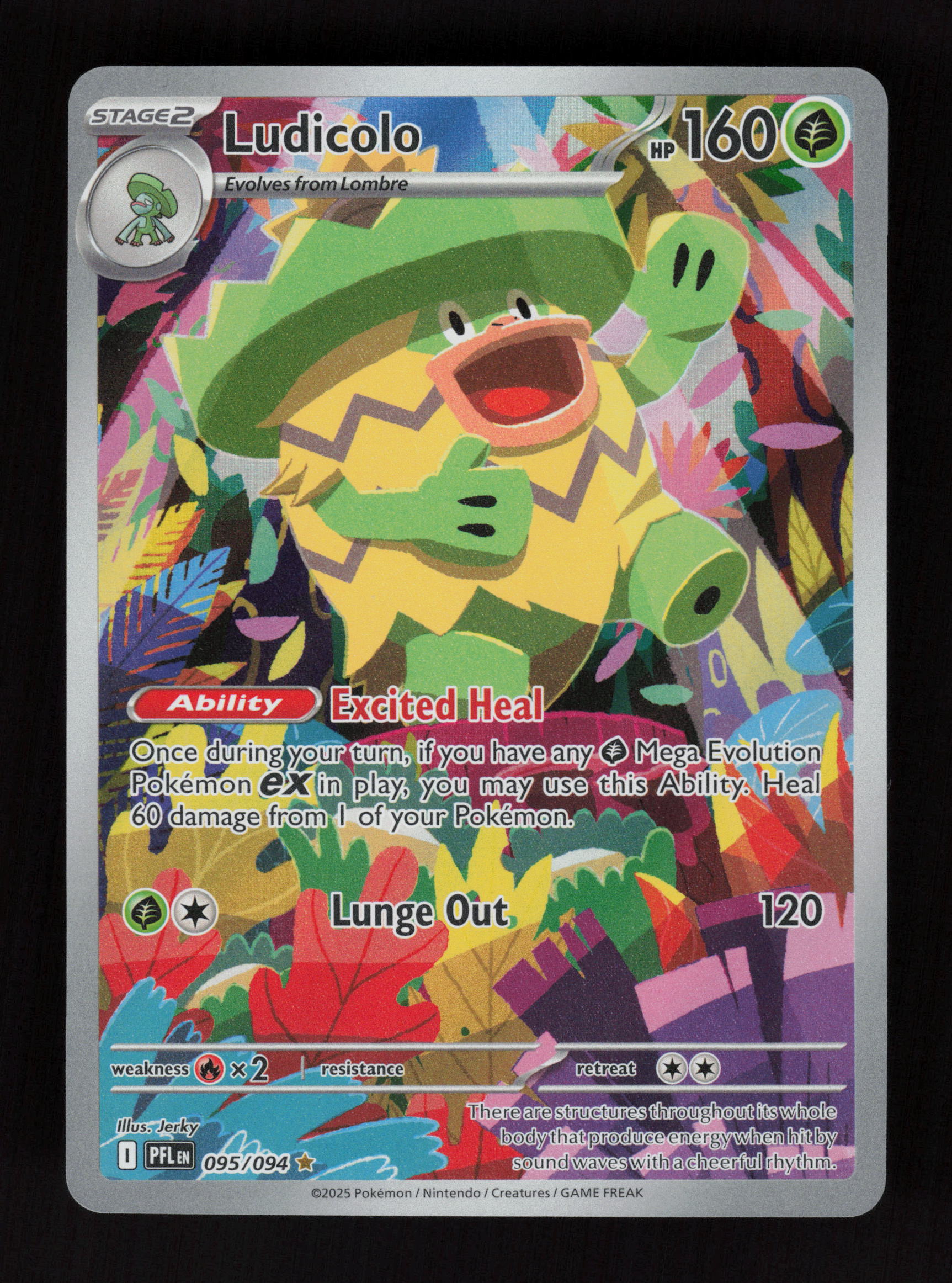 Ludicolo 095/094 - Illustration Rare - ME02: Phantasmal Flames 