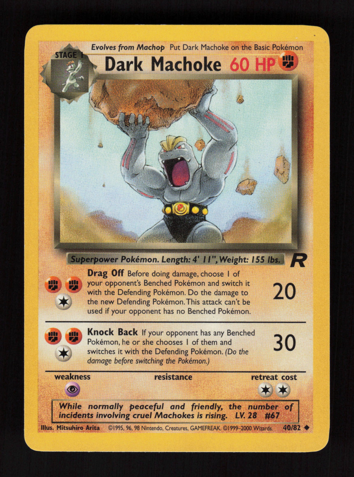 Dark Machoke 40/82 - Uncommon - Team Rocket