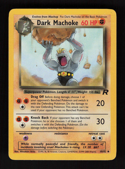 Dark Machoke 40/82 - Uncommon - Team Rocket