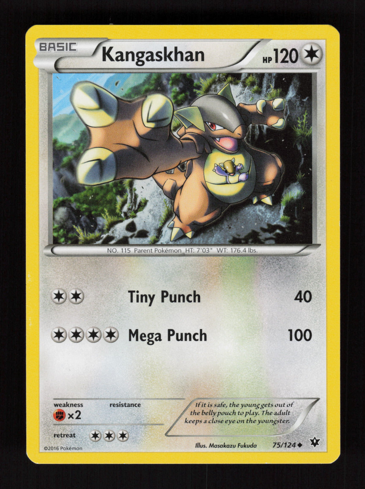 Kangaskhan 75/124 - Uncommon - XY - Fates Collide
