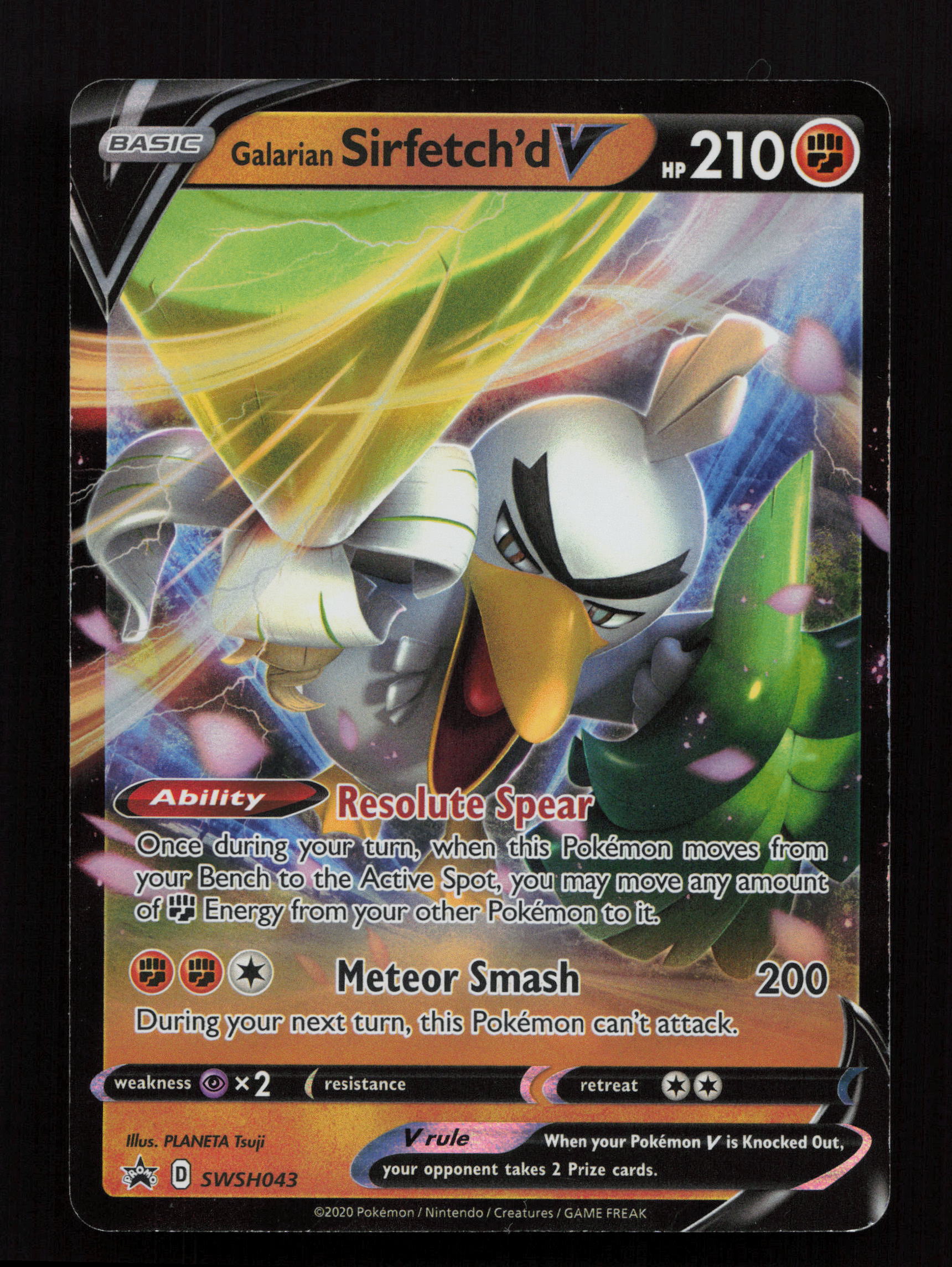 Galarian Sirfetch'd V SWSH043 - Promo - SWSH: Sword & Shield Promo Cards 