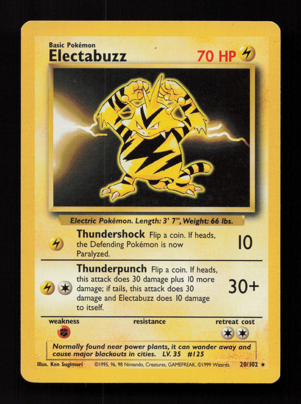 Electabuzz 024/130 - Rare - Base Set 