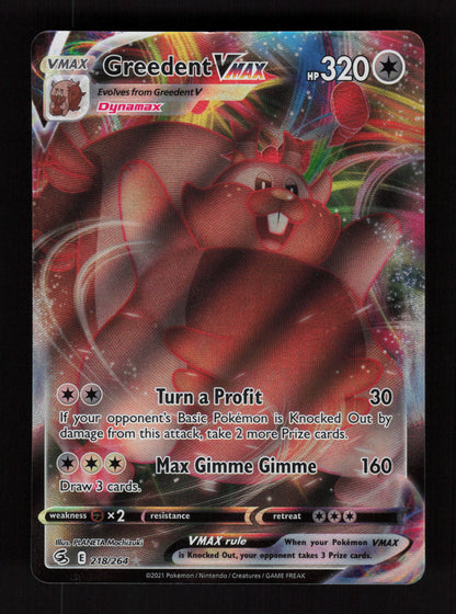 Greedent VMAX 218/264 - Ultra Rare - Fusion Strike