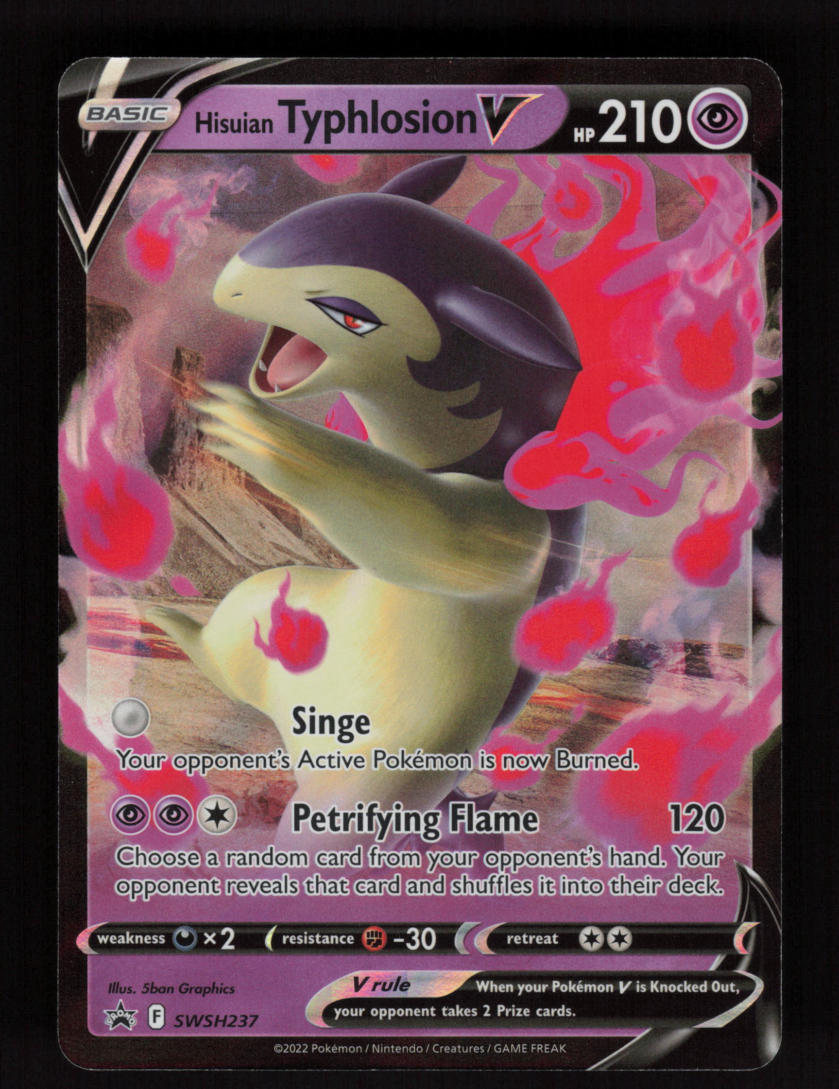 Hisuian Typhlosion V - Promo SWSH: Sword & Shield Promo Cards SWSH237 NM