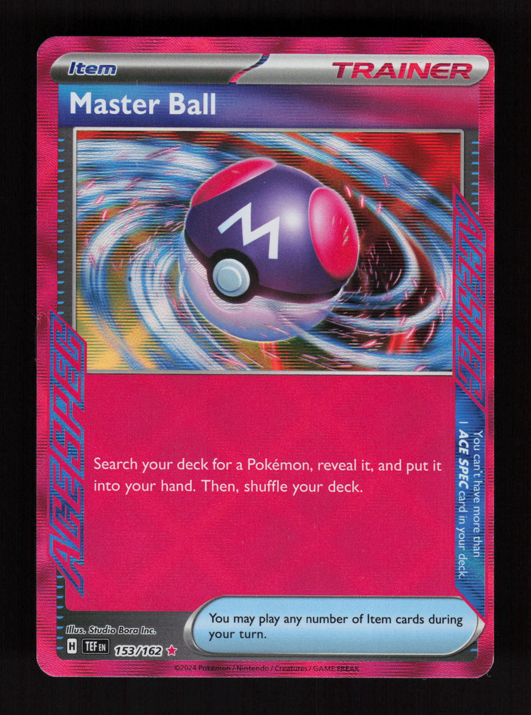 Master Ball 153/162 - ACE SPEC Rare - Temporal Forces