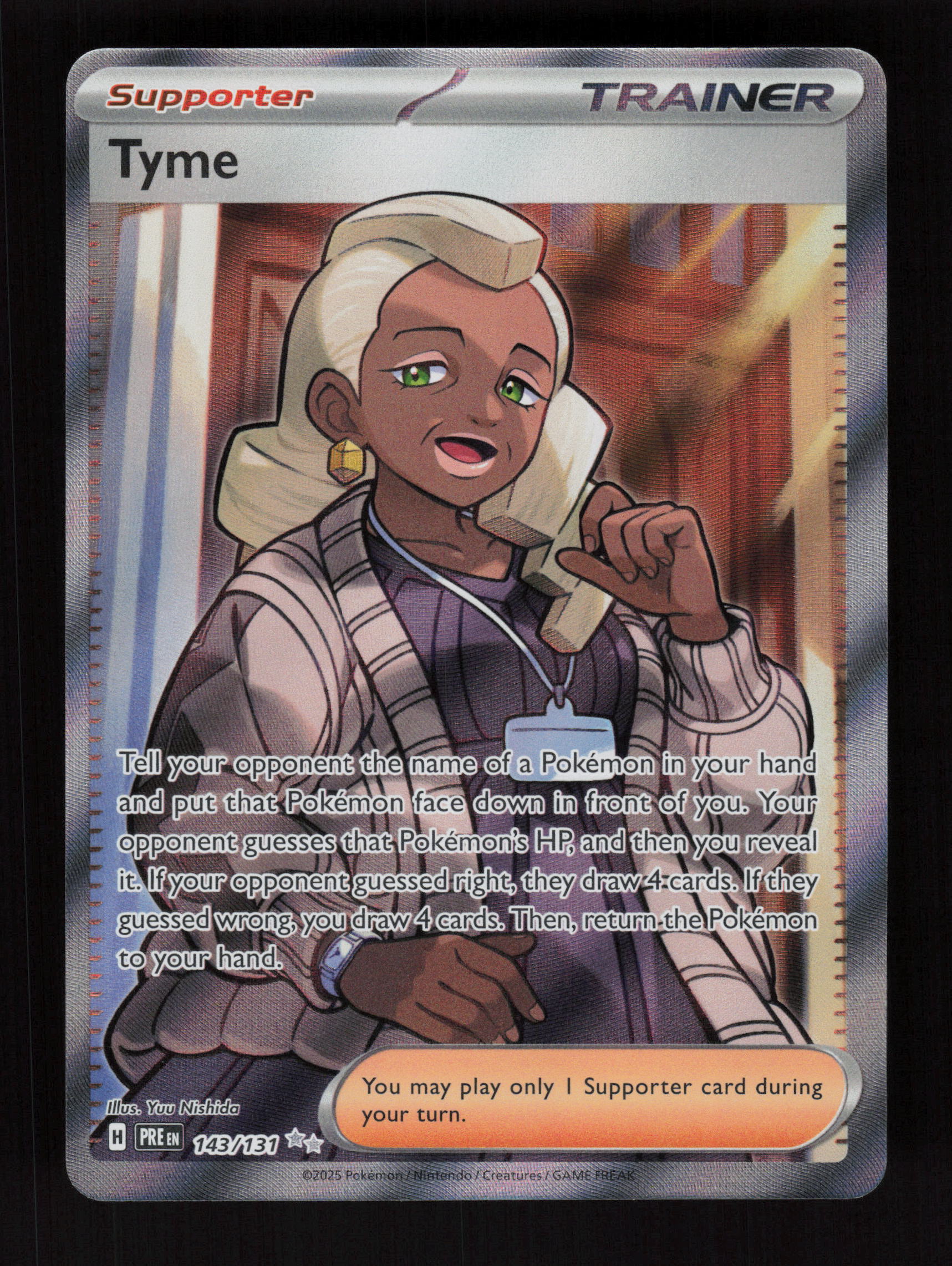 Tyme 143/131 - Ultra Rare - SV: Prismatic Evolutions 