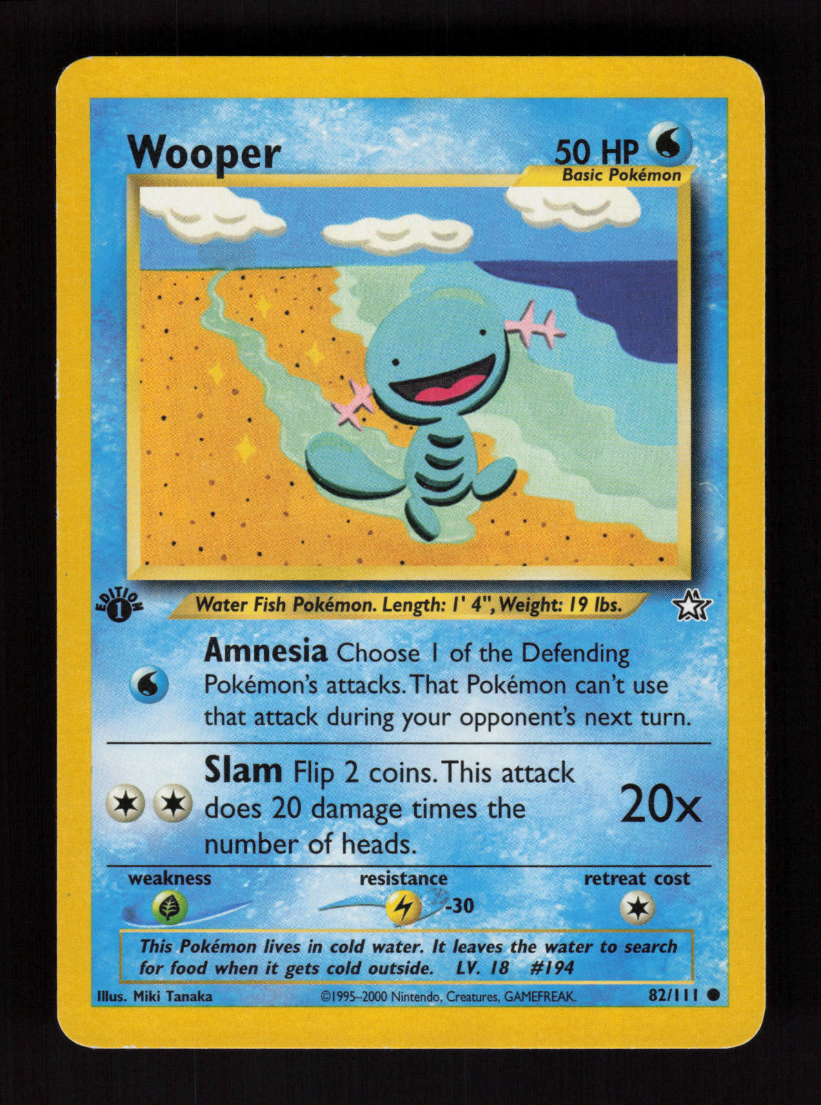 Wooper 082/111 - Common - Neo Genesis