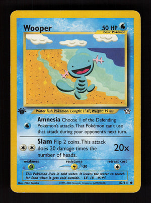 Wooper 082/111 - Common - Neo Genesis