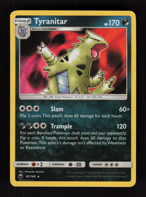 Tyranitar 87/168 - Holo Rare - SM - Celestial Storm